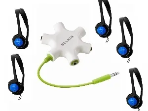 Coin écoute - Répartiteur Belkin Rockstar - 5 casques